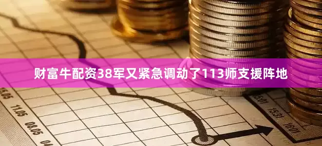 财富牛配资38军又紧急调动了113师支援阵地
