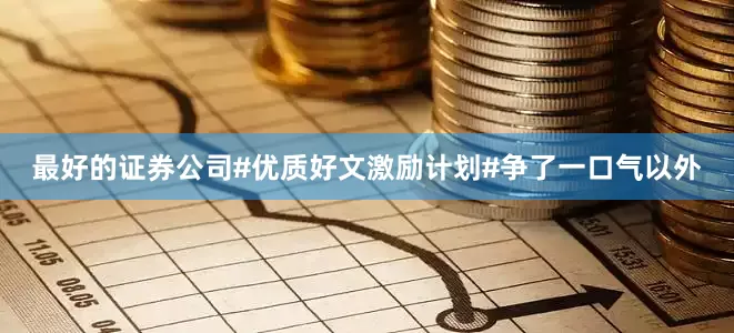 最好的证券公司#优质好文激励计划#争了一口气以外